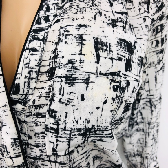 4 for $25 SALE!!!! Sheer Button Down Blouse - Picture 7 of 7